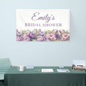 Banderoles Fête des mariées florale rose pourpre (Salon professionnel)