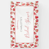 Banderoles Fête des mariées fraise (Vertical)