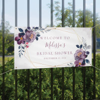 Fête des mariées géométrique florale pourpre