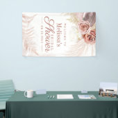 Banderoles Fête des mariées Pampas Tan Grass Bienvenue (Salon professionnel)