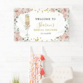 Banderoles Fête des mariées Soiree Rose doré et rose (En situation)