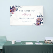 Banderoles Fête des mariées végétale violette (Salon professionnel)