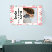 Banderoles Fête des mères rouges Fleurs femmes amour (Salon professionnel)