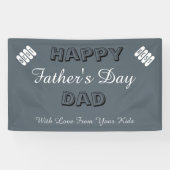 Banderoles Fête des pères faite sur commande (Horizontal)