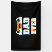 Banderoles Fête des pères | Père le plus fort jamais (Vertical)