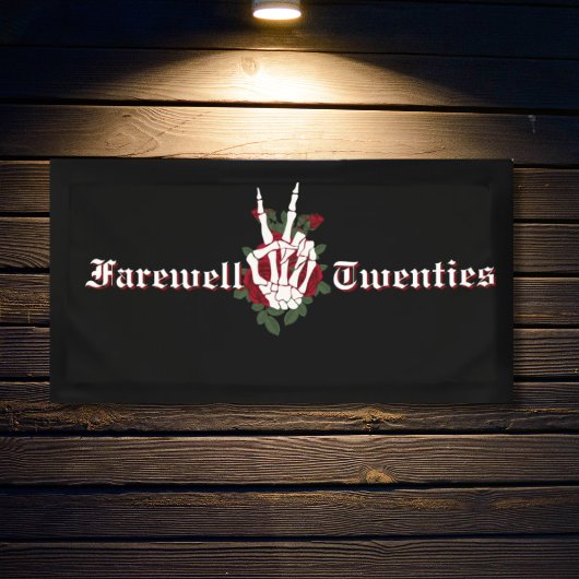 Banderoles Fête du 30e anniversaire - RIP 20s Funérailles pou