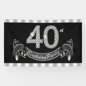 Banderoles Fête du 40e anniversaire (Horizontal)