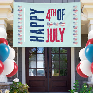 Banderoles Fête du 4 juillet patriotique