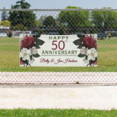 Banderoles Fête du 50e anniversaire - Suspension (En situation)