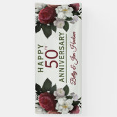 Banderoles Fête du 50e anniversaire - Suspension (Vertical)