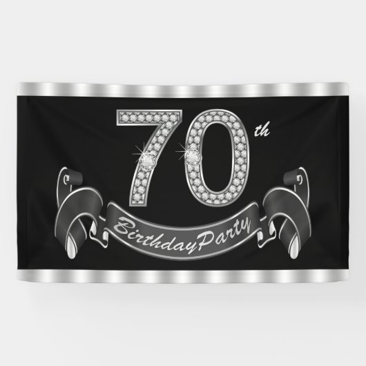 Banderoles Fête du 70e anniversaire (Horizontal)