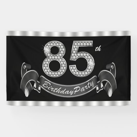 Banderoles Fête du 85e anniversaire (Horizontal)
