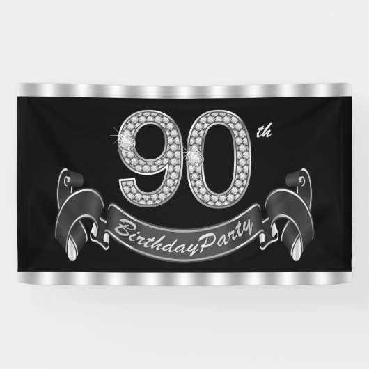 Banderoles Fête du 90e anniversaire (Horizontal)