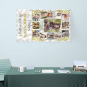 Banderoles Fête du baccalauréat en marbre photo Collage (Salon professionnel)