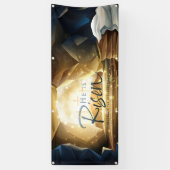 Banderoles Fête du dimanche de Pâques Tombeau vide du Christ (Vertical)