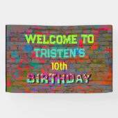 Banderoles Fête du mur Graffiti (Horizontal)