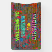 Banderoles Fête du mur Graffiti (Verticale)