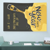 Banderoles Fête du nouvel an du texte personnalisé (Salon professionnel)