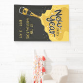 Banderoles Fête du nouvel an du texte personnalisé (Insitu)