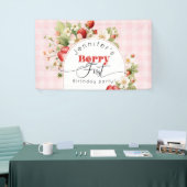 Banderoles Fête du premier anniversaire de fraise (Salon professionnel)