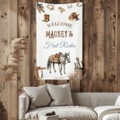 Banderoles Fête du premier anniversaire de Wild West Cowboy