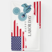 Banderoles Fête du travail du drapeau américain (Vertical)