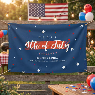 Banderoles Fête patriotique du 4 juillet Joyeuse fête de l'In