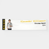 Banderoles Fête photo Gold Black Graduation (Horizontal)