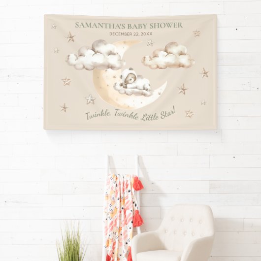 Banderoles Fête Prénatale Twinkle Twinkle (Insitu)