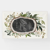 Banderoles Fête prénuptiale botanique de grange de ferme rust (Horizontal)