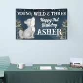 Banderoles Fête Wild et trois loups (Salon professionnel)