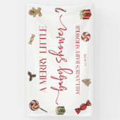Banderoles Fêtes de Noël Un Joyeux Petit Baby shower (Vertical)