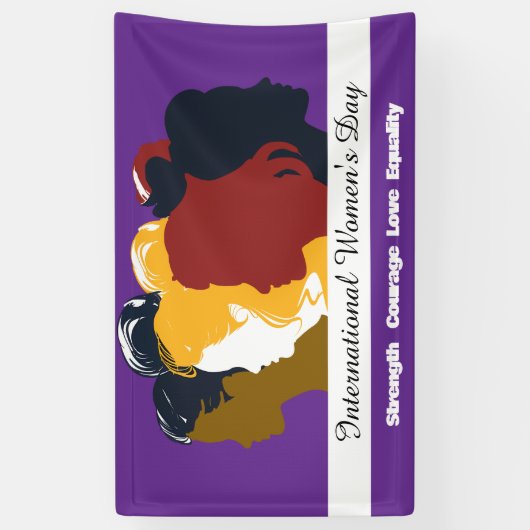 Banderoles Fêtez la Journée des Femmes 8 mars 2025 (Vertical)