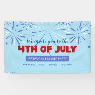 Banderoles Fêtez la liberté ! - 4 juillet