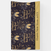 Banderoles Feu d'artifice de Nouvel An Personnalisé (Vertical)