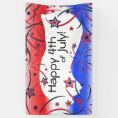 Banderoles Feu d'artifice en bleu blanc rouge (Vertical)