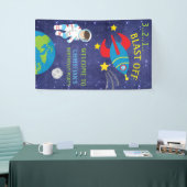 Banderoles Feu de l'espace extra-atmosphérique Anniversaire (Salon professionnel)