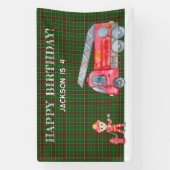 Banderoles Feu de Noël pompier Boys fête d'anniversaire (Verticale)