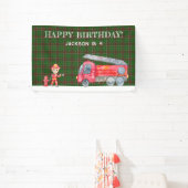 Banderoles Feu de Noël pompier Boys fête d'anniversaire (Insitu)