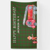 Banderoles Feu de Noël pompier Boys fête d'anniversaire (Vertical)