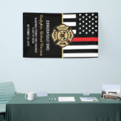 Banderoles Feu de pompier Diplôme Rouge Drapeau Fête de pompi (Salon professionnel)