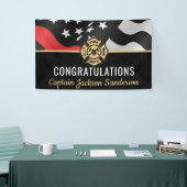 Banderoles Feu de pompier Parti de la retraite Flaman Red Lin (Salon professionnel)