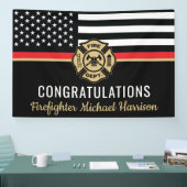 Banderoles Feu pompier Fête de graduation de l'Académie des i (Salon professionnel)