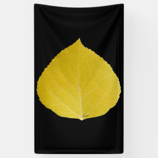Banderoles Feuille d'Aspen jaune #5