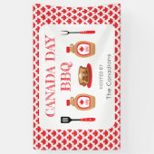 Banderoles Feuille d'érable BBQ Fête du Canada (Vertical)