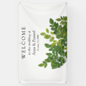 Banderoles Feuille Moringa avec espace texte (Vertical)