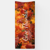 Banderoles feuille orange (Vertical)