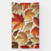 Banderoles feuilles d'automne classiques (Verticale)