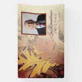 Banderoles Feuilles d'automne peintes Célébration de la vie f (Verticale)