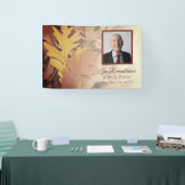 Banderoles Feuilles d'automne peintes Célébration de la vie f (Salon professionnel)